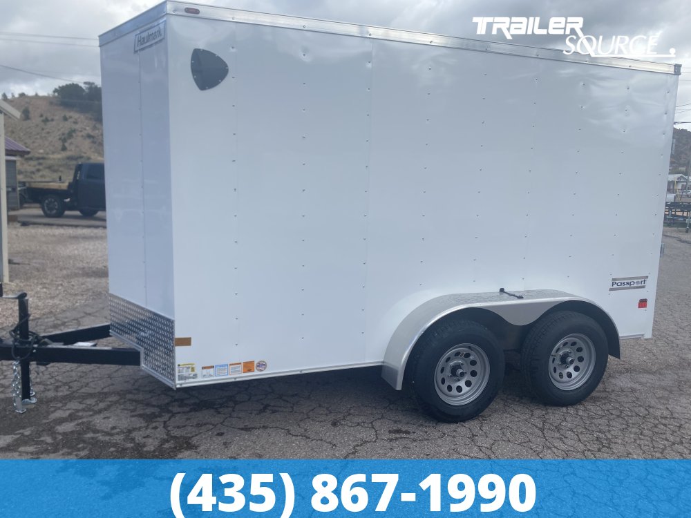 6x12 Haulmark Passport 6'6" Interior 7K Tandem Axle Enclosed Cargo Trailer