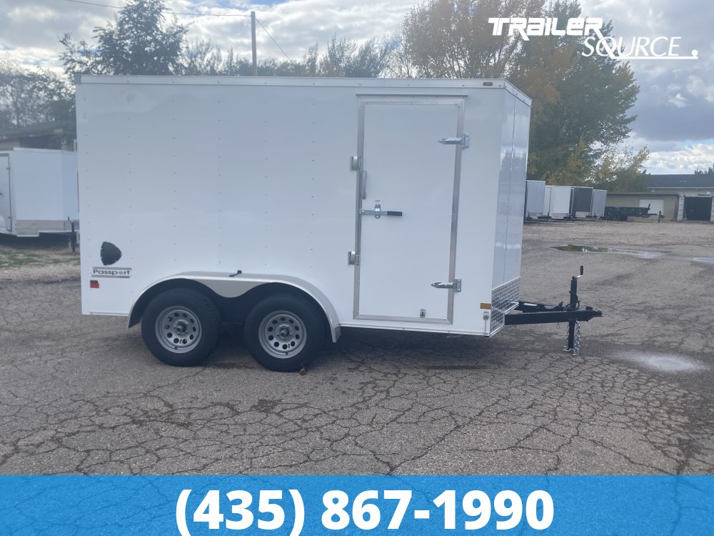 6x12 Haulmark Passport 6'6" Interior 7K Tandem Axle Enclosed Cargo Trailer