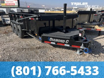 7x16 Diamond C LPT 307 Dump Trailer - 32" Sides - 24K GVWR