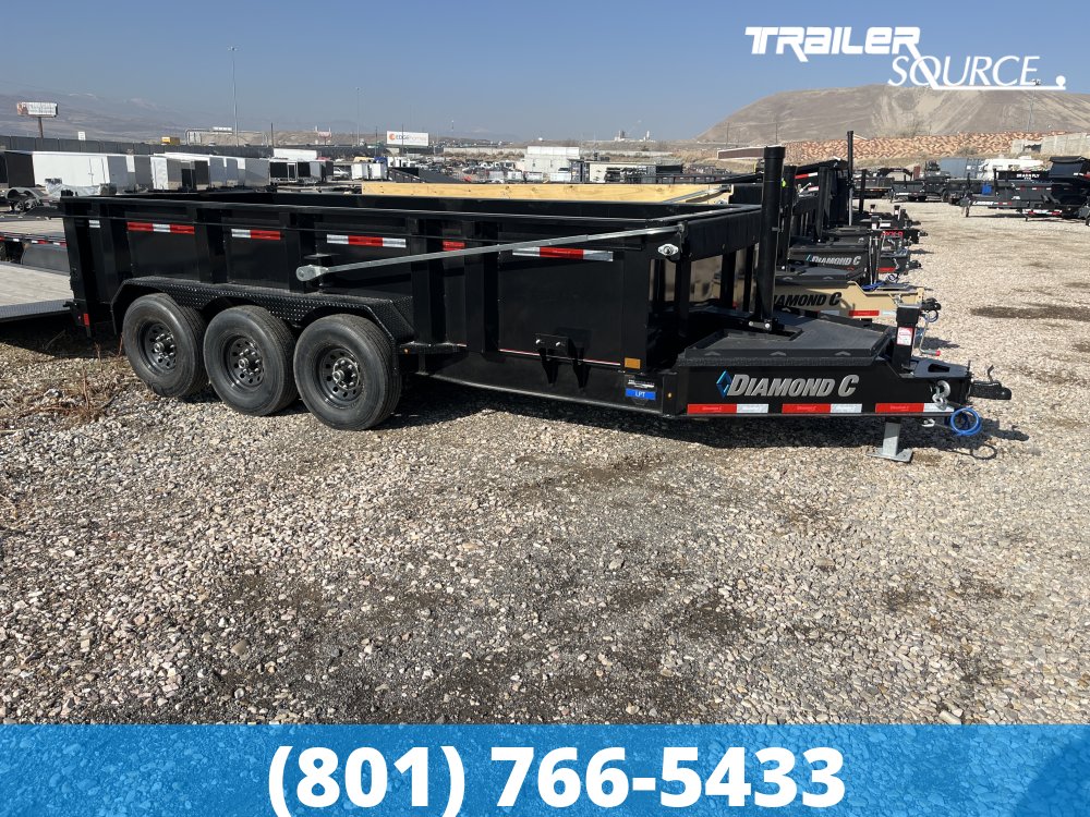 7x16 Diamond C LPT 307 Dump Trailer - 32" Sides - 24K GVWR