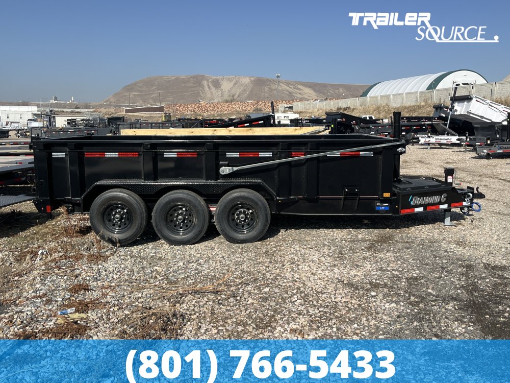 7x16 Diamond C LPT 307 Dump Trailer - 32" Sides - 24K GVWR