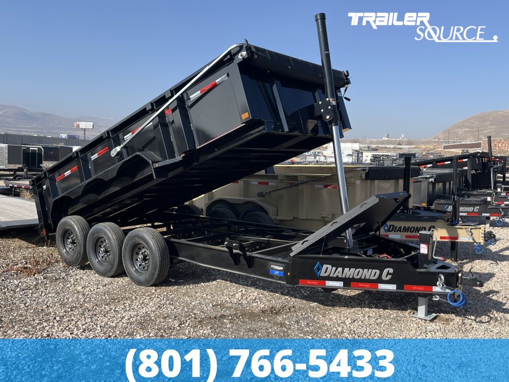 7x16 Diamond C LPT 307 Dump Trailer - 32" Sides - 24K GVWR
