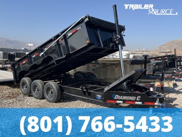 7x16 Diamond C LPT 307 Dump Trailer - 32" Sides - 24K GVWR
