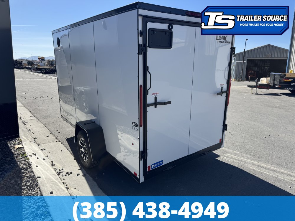 6x10 Look ST DLX Enclosed Cargo Trailer - 6'0" Interior - 3.5K GVWR - .080 PolyCor, Alloy Wheels, Black Out Package