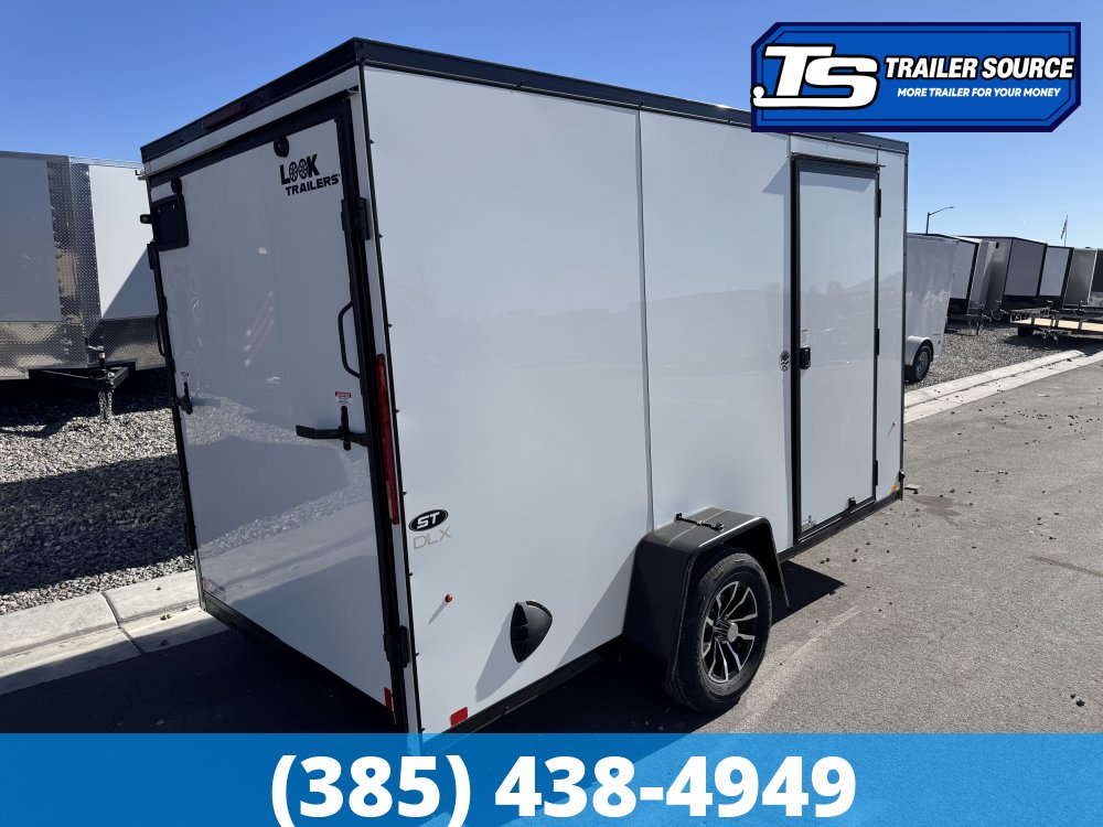 6x10 Look ST DLX Enclosed Cargo Trailer - 6'0" Interior - 3.5K GVWR - .080 PolyCor, Alloy Wheels, Black Out Package
