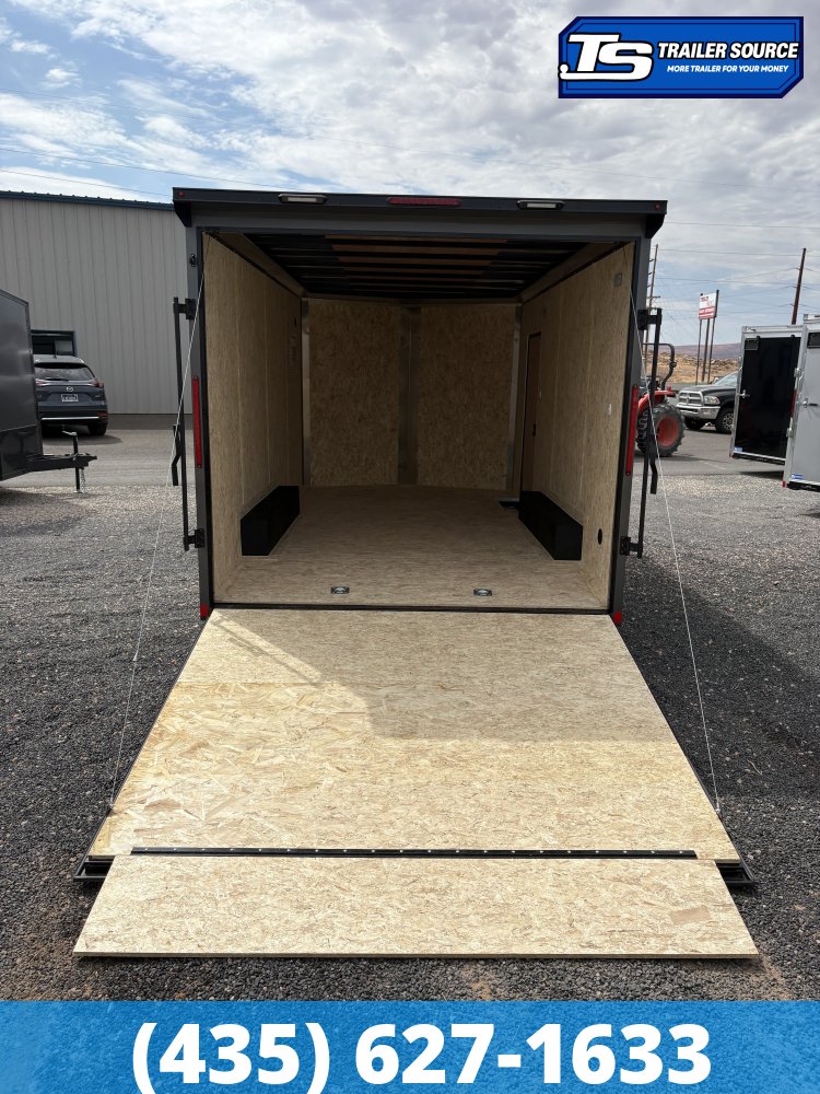 7.5x16 Look Element SE Enclosed Cargo Trailer - 7'0" Interior - 7K GVWR - .080 PolyCor, Alloy Wheels, Black Out Package, Rear Spoiler w/ Load Lights