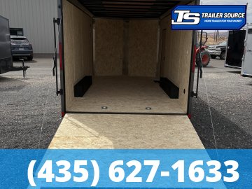 7.5x16 Look Element SE Enclosed Cargo Trailer - 7'0" Interior - 7K GVWR - .080 PolyCor, Alloy Wheels, Black Out Package, Rear Spoiler w/ Load Lights