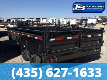 8x14 Diamond C DOD 207 Deckover Dump Trailer - 24" Sides - 15.5K GVWR -