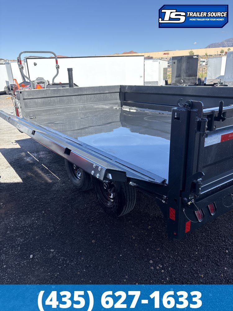 8x14 Diamond C DOD 207 Deckover Dump Trailer - 24" Sides - 15.5K GVWR -