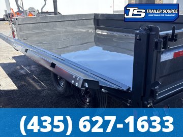 8x14 Diamond C DOD 207 Deckover Dump Trailer - 24" Sides - 15.5K GVWR -