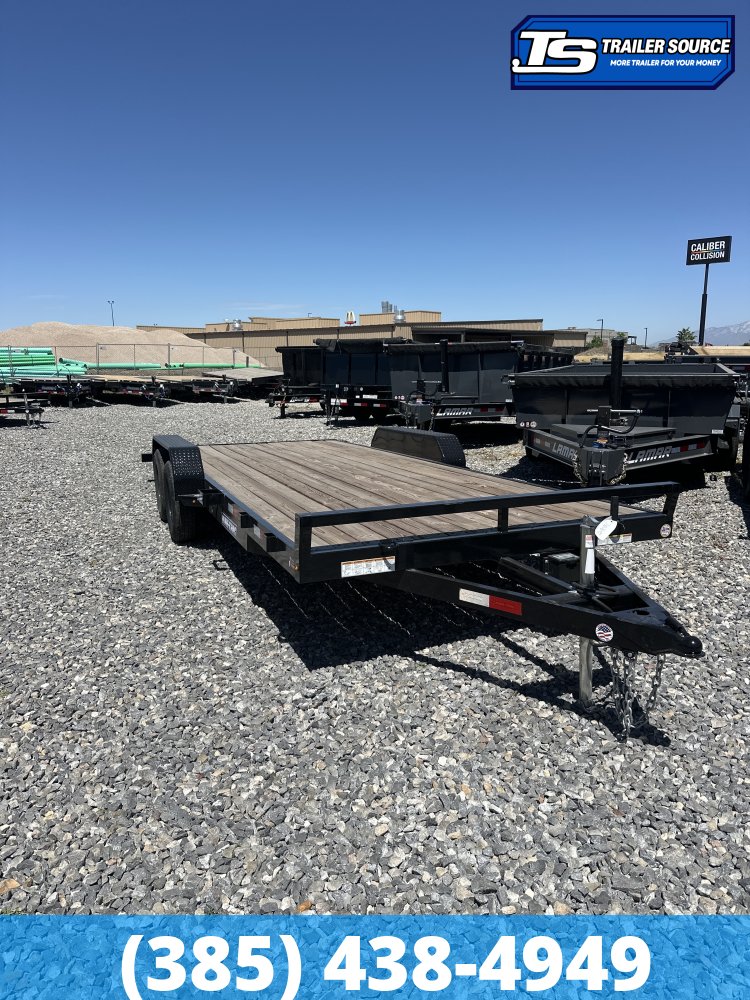 7x20 Sure-Trac C-Channel Flatbed Car Hauler Trailer - 7K GVWR -