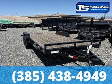 7x20 Sure-Trac C-Channel Flatbed Car Hauler Trailer - 7K GVWR -