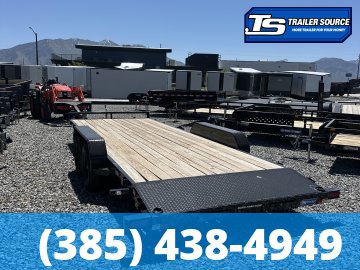 7x20 Sure-Trac C-Channel Flatbed Car Hauler Trailer - 7K GVWR -