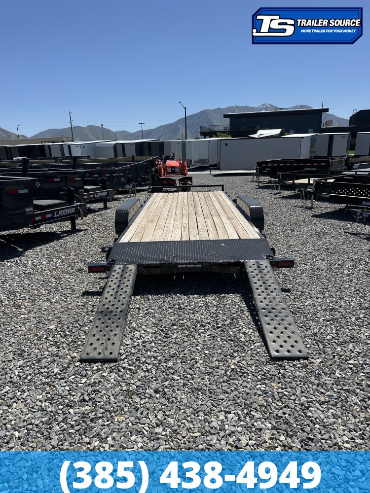 7x20 Sure-Trac C-Channel Flatbed Car Hauler Trailer - 7K GVWR -