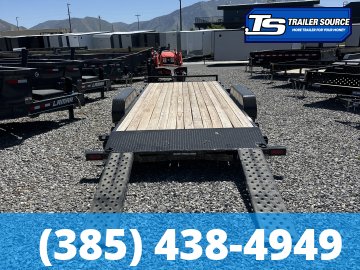 7x20 Sure-Trac C-Channel Flatbed Car Hauler Trailer - 7K GVWR -