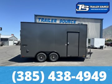 8.5x16 Look Element SE Enclosed Cargo Trailer - 7'6" Interior - 10K GVWR - .080 PolyCor, Alloy Wheels, Black Out Package, Rubber Coin Floor, Vinyl Ceiling, Vinyl Walls