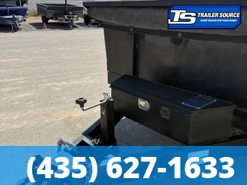 7x14 Iron Panther Dump Dump Trailer - 14K GVWR - Solar Panel, Spare Tire