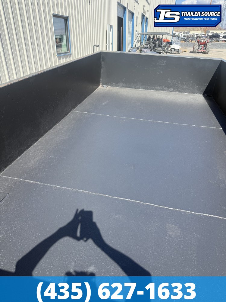 7x14 Iron Panther Dump Dump Trailer - 14K GVWR - Solar Panel, Spare Tire