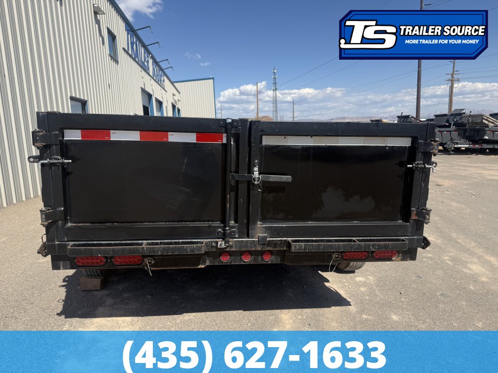 7x14 Iron Panther Dump Dump Trailer - 14K GVWR - Solar Panel, Spare Tire