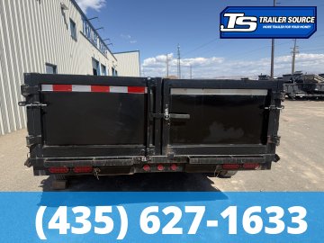 7x14 Iron Panther Dump Dump Trailer - 14K GVWR - Solar Panel, Spare Tire