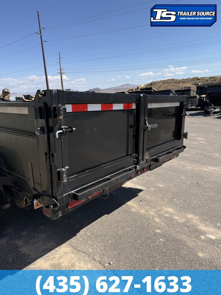 7x14 Iron Panther Dump Dump Trailer - 14K GVWR - Solar Panel, Spare Tire