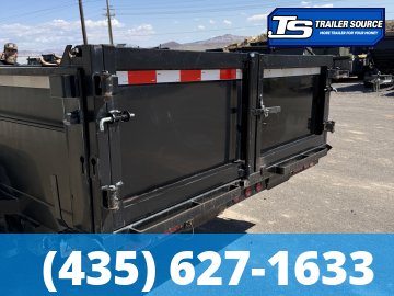 7x14 Iron Panther Dump Dump Trailer - 14K GVWR - Solar Panel, Spare Tire