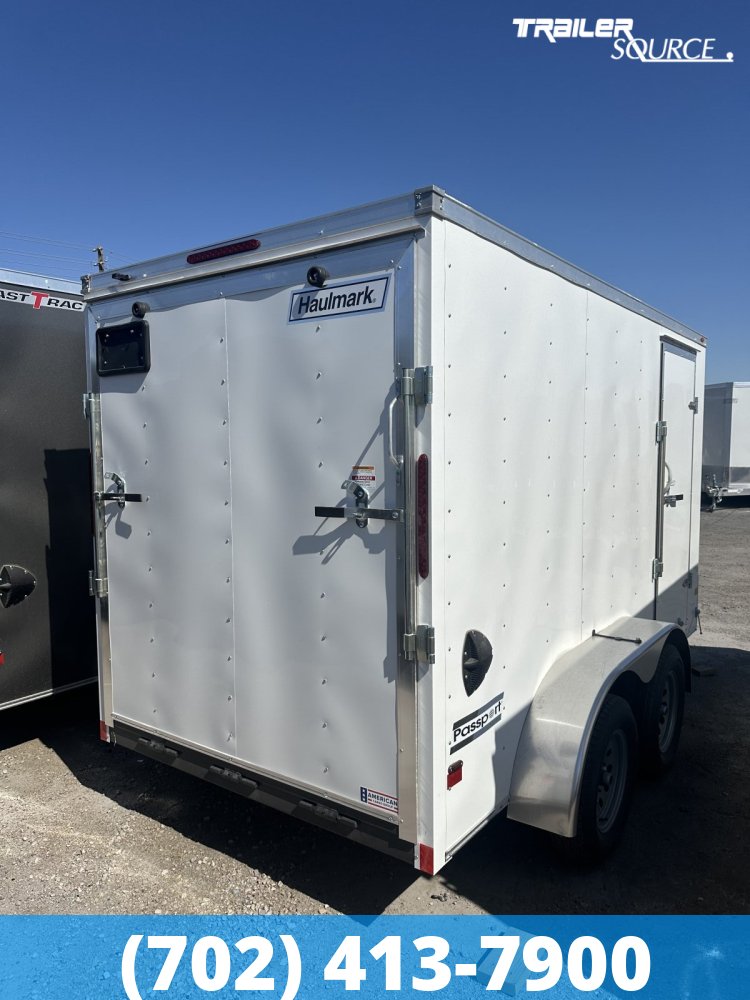 6x12 Haulmark Passport 6'6" Interior 7K Tandem Axle Enclosed Cargo Trailer