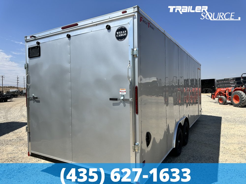 8.5x24 Wells Cargo Fast Trac Deluxe 7'6" Interior 10K Tandem Axle Enclosed Cargo