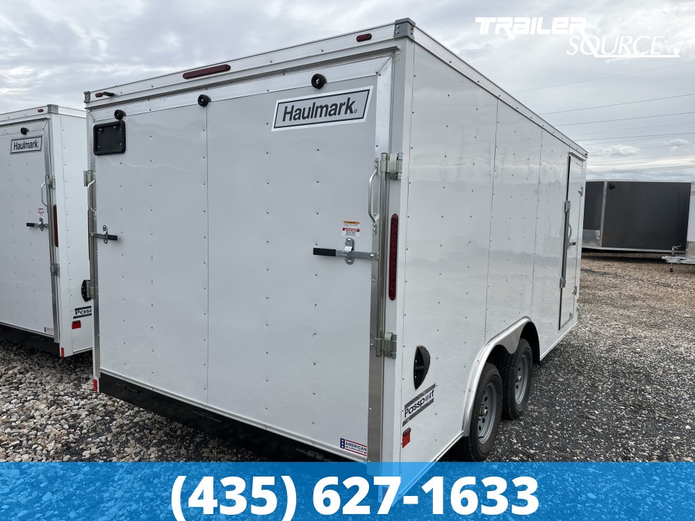 8.5x16 Haulmark Passport 6'6" Interior 7K Tandem Axle Enclosed Cargo Trailer