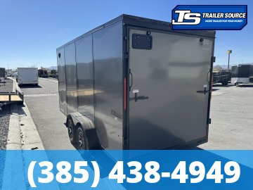 7x16 Cargo Express EX Series DLX Enclosed Cargo Trailer - 7'0" Interior - 7K GVWR - .080 PolyCor, Alloy Wheels, Black Out Package
