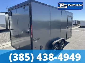 7x16 Cargo Express EX Series DLX Enclosed Cargo Trailer - 7'0" Interior - 7K GVWR - .080 PolyCor, Alloy Wheels, Black Out Package