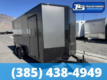 7x16 Cargo Express EX Series DLX Enclosed Cargo Trailer - 7'0" Interior - 7K GVWR - .080 PolyCor, Alloy Wheels, Black Out Package