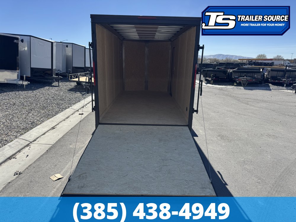 7x16 Cargo Express EX Series DLX Enclosed Cargo Trailer - 7'0" Interior - 7K GVWR - .080 PolyCor, Alloy Wheels, Black Out Package