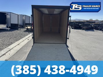 7x16 Cargo Express EX Series DLX Enclosed Cargo Trailer - 7'0" Interior - 7K GVWR - .080 PolyCor, Alloy Wheels, Black Out Package
