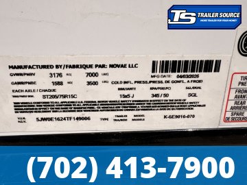 7.5x16 Look Element SE Enclosed Cargo Trailer - 6'6" Interior - 7K GVWR -