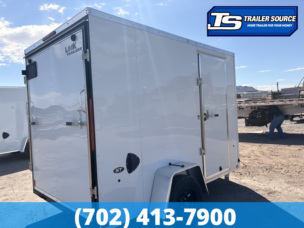 6x10 Look ST DLX Enclosed Cargo Trailer - 6'6" Interior - 3.5K GVWR - 16" Cross Member Upgrade, Torsion Axles