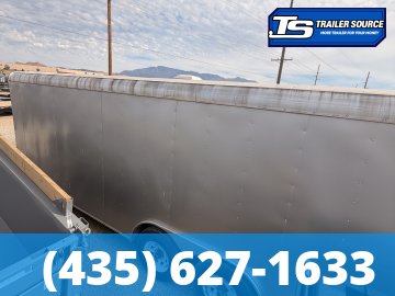 8.5x24 Haulmark Transport Enclosed Cargo Trailer - 10K GVWR - Lower Cabinet, Roof Vent, Stabilizer Jacks, Upper Cabinet