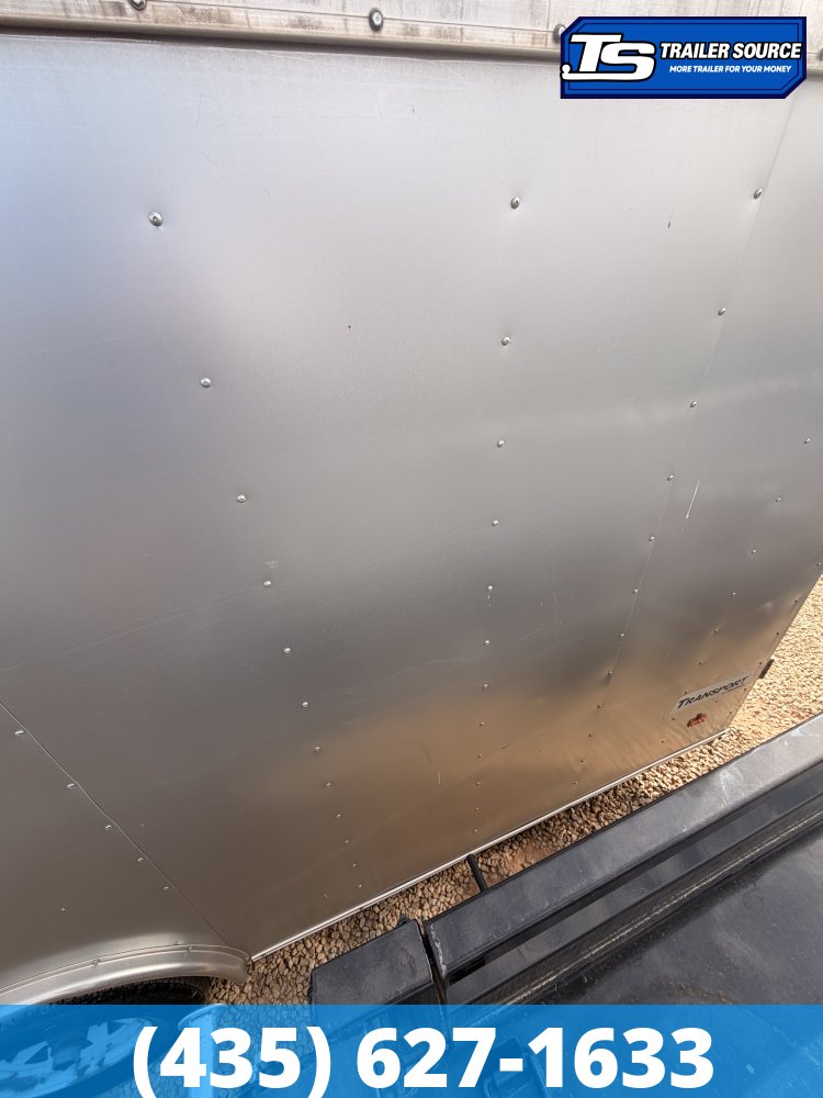 8.5x24 Haulmark Transport Enclosed Cargo Trailer - 10K GVWR - Lower Cabinet, Roof Vent, Stabilizer Jacks, Upper Cabinet
