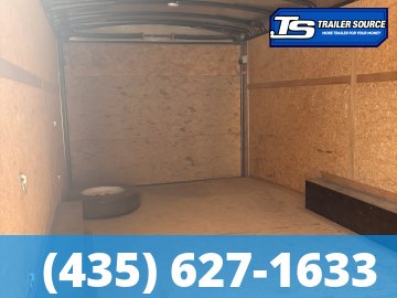 8.5x24 Haulmark Transport Enclosed Cargo Trailer - 10K GVWR - Lower Cabinet, Roof Vent, Stabilizer Jacks, Upper Cabinet