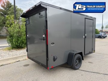 6x12 Look ST DLX Enclosed Cargo Trailer - 6'6" Interior - 3.5K GVWR - .080 PolyCor, Black Out Package, Rear Spoiler w/ Load Lights