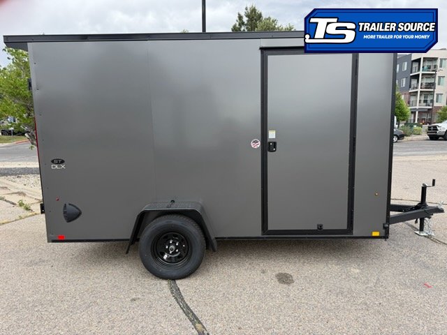 6x12 Look ST DLX Enclosed Cargo Trailer - 6'6" Interior - 3.5K GVWR - .080 PolyCor, Black Out Package, Rear Spoiler w/ Load Lights