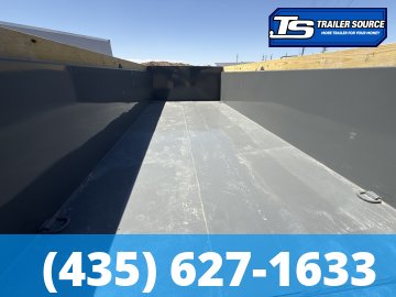 7x16 Diamond C LPT 210 Deckover Dump Trailer - 23K GVWR - Board Brackets, Hydraulic Jack(s)