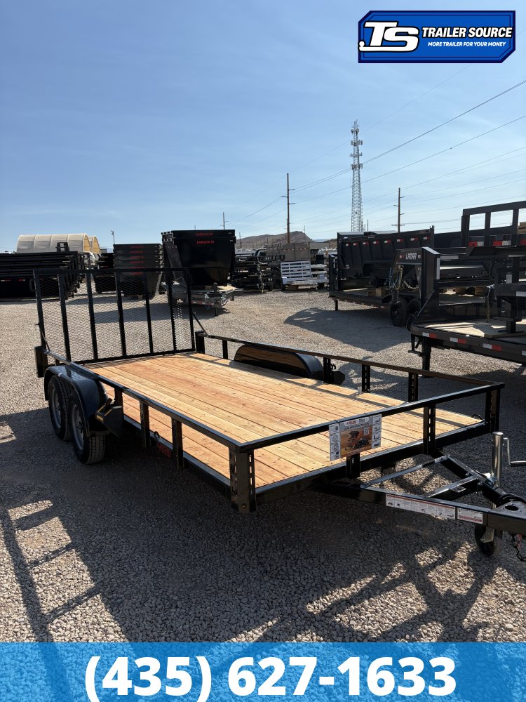 7x16 Echo EA-14-15T Utility Trailer - 7K GVWR - Tire Chocks