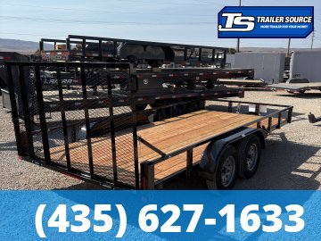 7x16 Echo EA-14-15T Utility Trailer - 7K GVWR - Tire Chocks