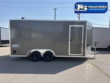 8.5x16 Alcom EZ Hauler XLT Auto Aluminum Enclosed Cargo Trailer - 7'0" Interior - 7K GVWR - Dovetail, Ramp Door, Ramp Extension