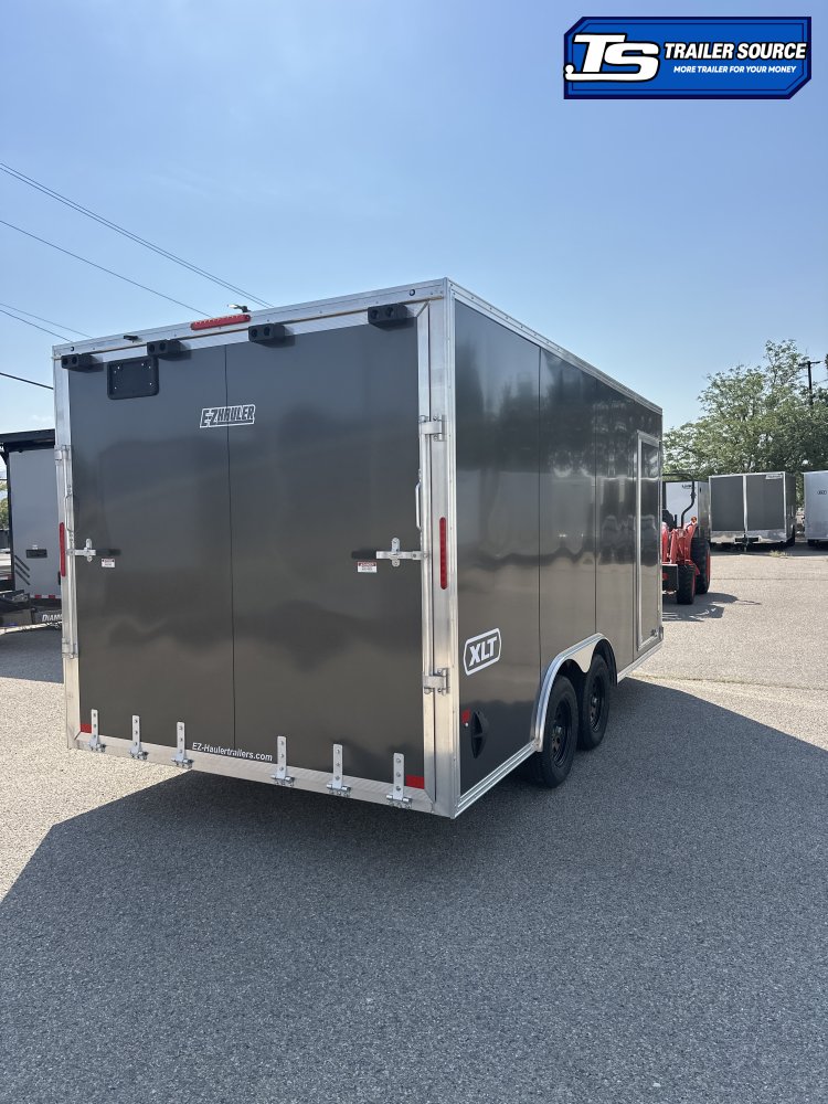 8.5x16 Alcom EZ Hauler XLT Auto Aluminum Enclosed Cargo Trailer - 7'0" Interior - 7K GVWR - Dovetail, Ramp Door, Ramp Extension