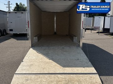 8.5x16 Alcom EZ Hauler XLT Auto Aluminum Enclosed Cargo Trailer - 7'0" Interior - 7K GVWR - Dovetail, Ramp Door, Ramp Extension