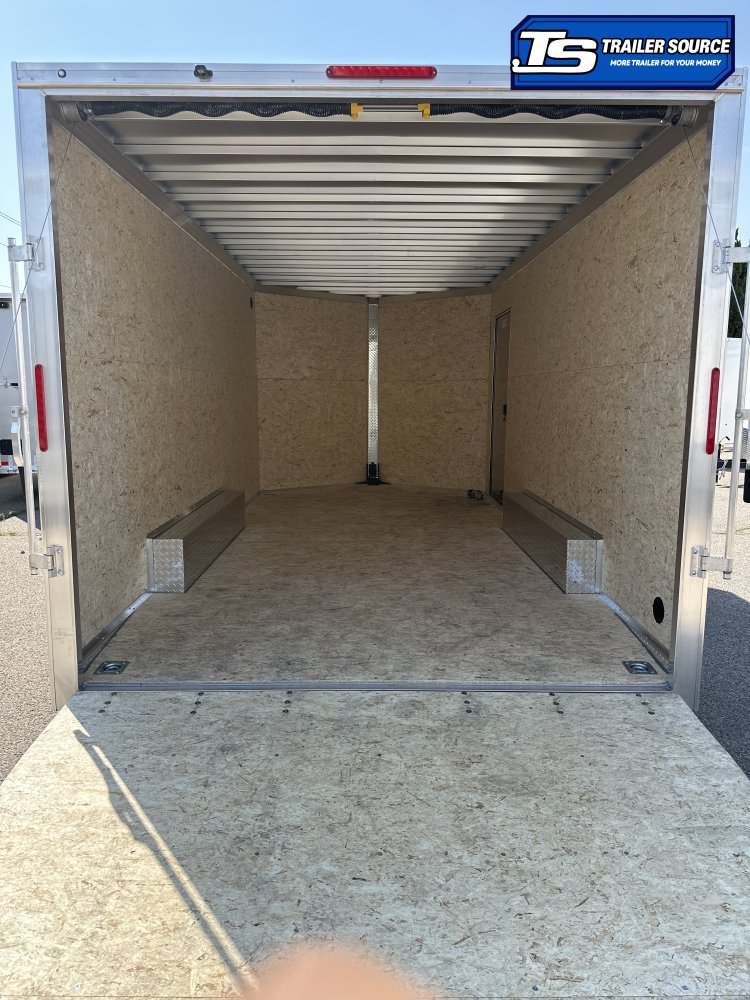 8.5x16 Alcom EZ Hauler XLT Auto Aluminum Enclosed Cargo Trailer - 7'0" Interior - 7K GVWR - Dovetail, Ramp Door, Ramp Extension