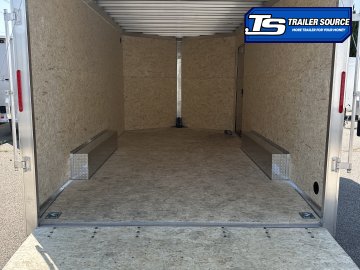 8.5x16 Alcom EZ Hauler XLT Auto Aluminum Enclosed Cargo Trailer - 7'0" Interior - 7K GVWR - Dovetail, Ramp Door, Ramp Extension