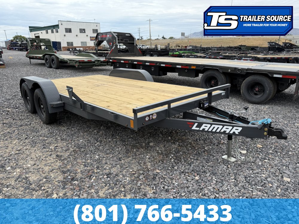 7x16 Lamar CE Flatbed Car Hauler